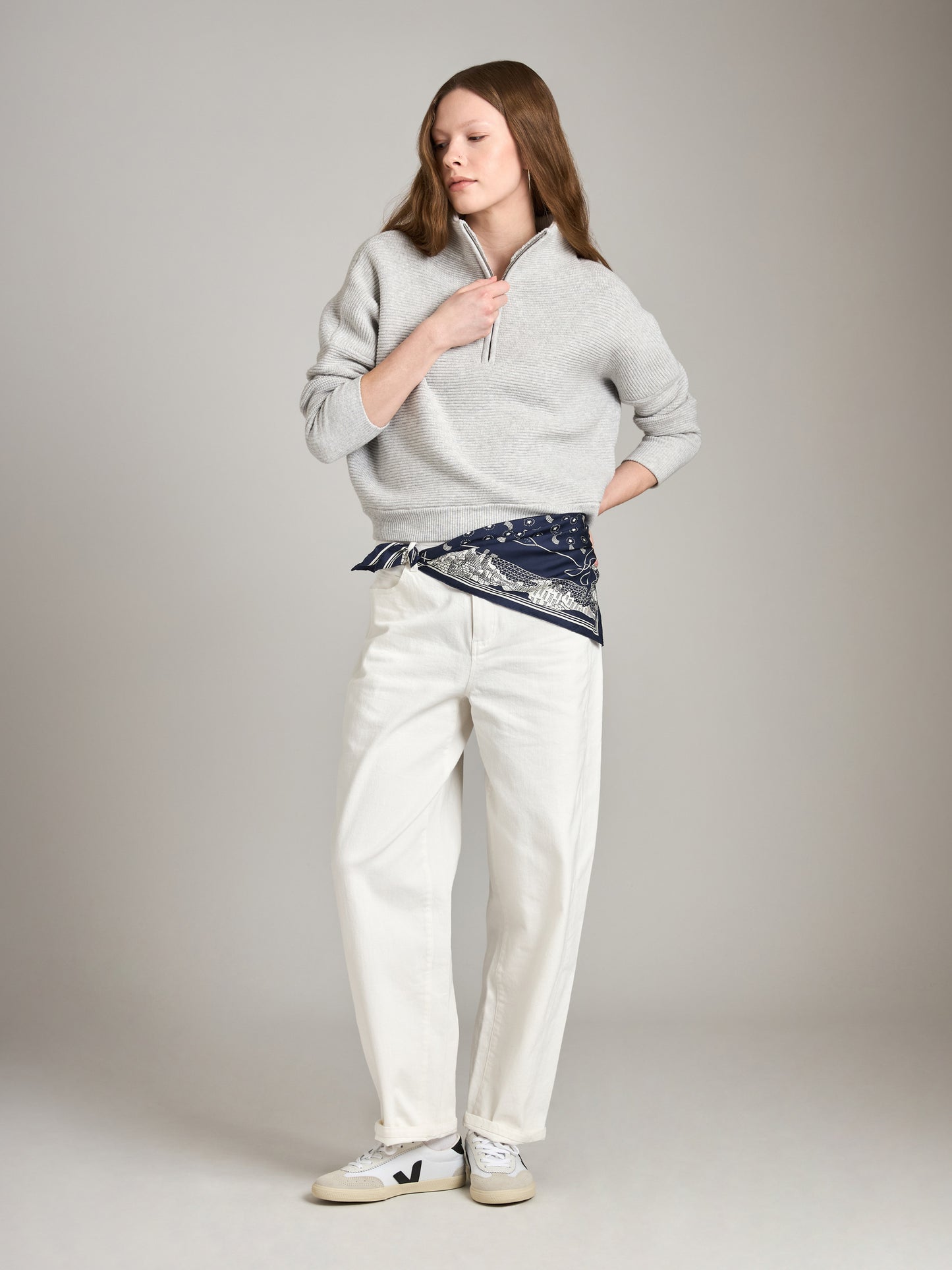 Ottoman Solid Colby Quarter Zip Pullover