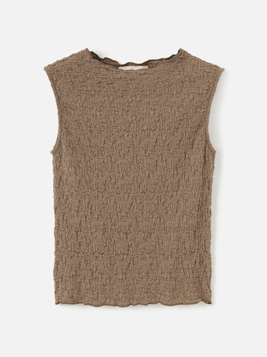 TOPS - Monk & Lou - Textured Cotton Teya Top - PLENTY