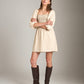 DRESSES - LOVEFINN - Puff Sleeved Smock Dress - PLENTY