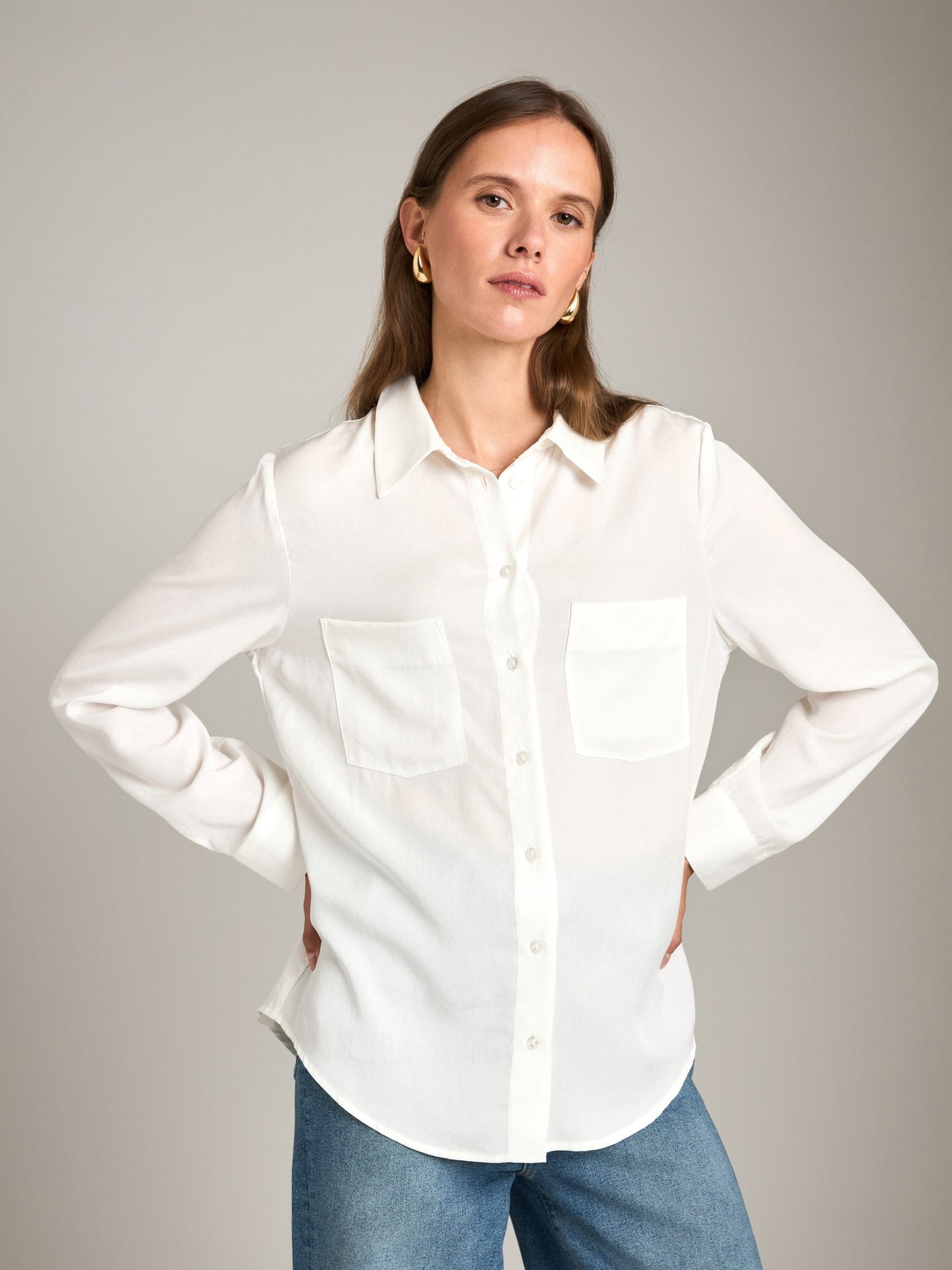 tops - Monk & Lou - Tara Button Up Shirt - PLENTY