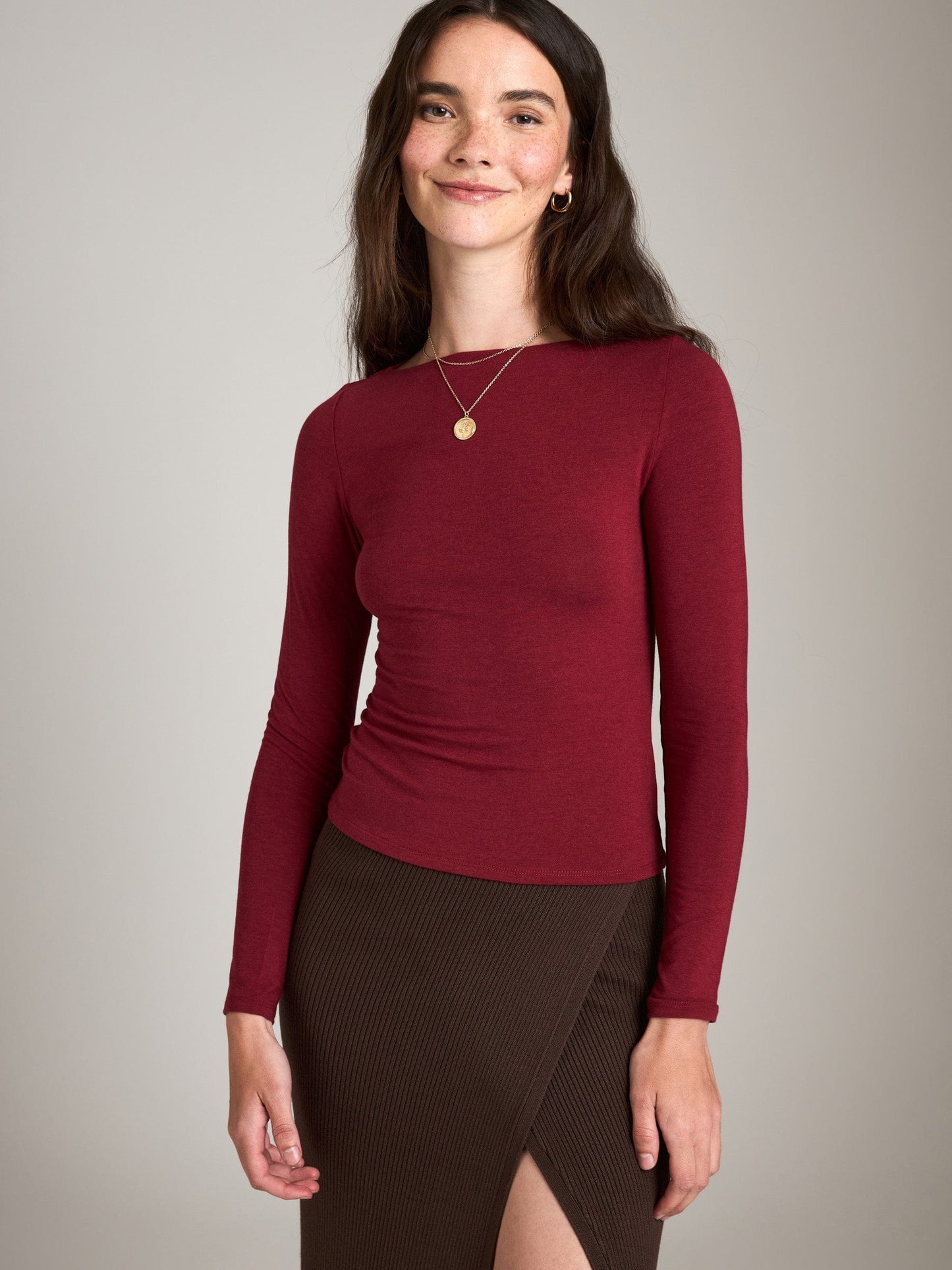 TOPS - Monk & Lou - Nessa Boatneck Top - PLENTY