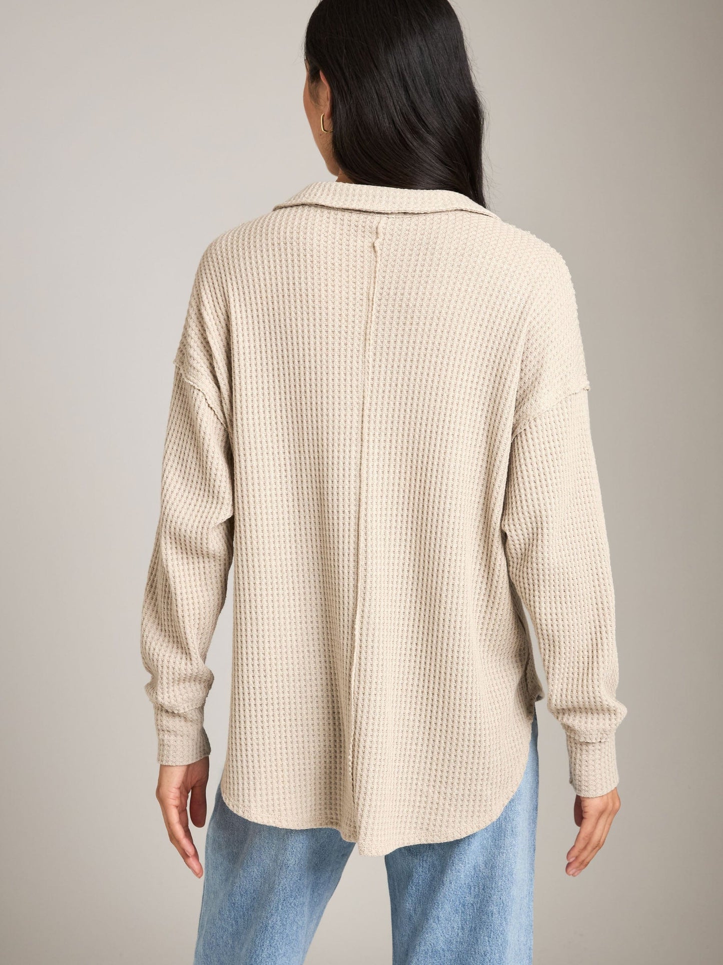 TOPS - LOVEFINN - Collared Knit Top - PLENTY