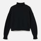 Monk & Lou sweater Black / 2XS Rani Relaxed Mock Neck Sweater