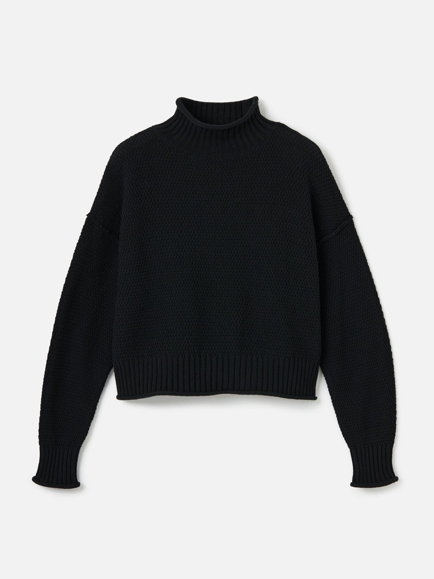 Monk & Lou sweater Black / 2XS Rani Relaxed Mock Neck Sweater