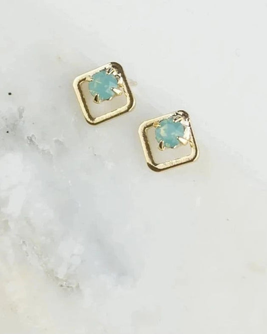 Lover's Tempo Accessories Pacific Opal Dia Stud Earrings