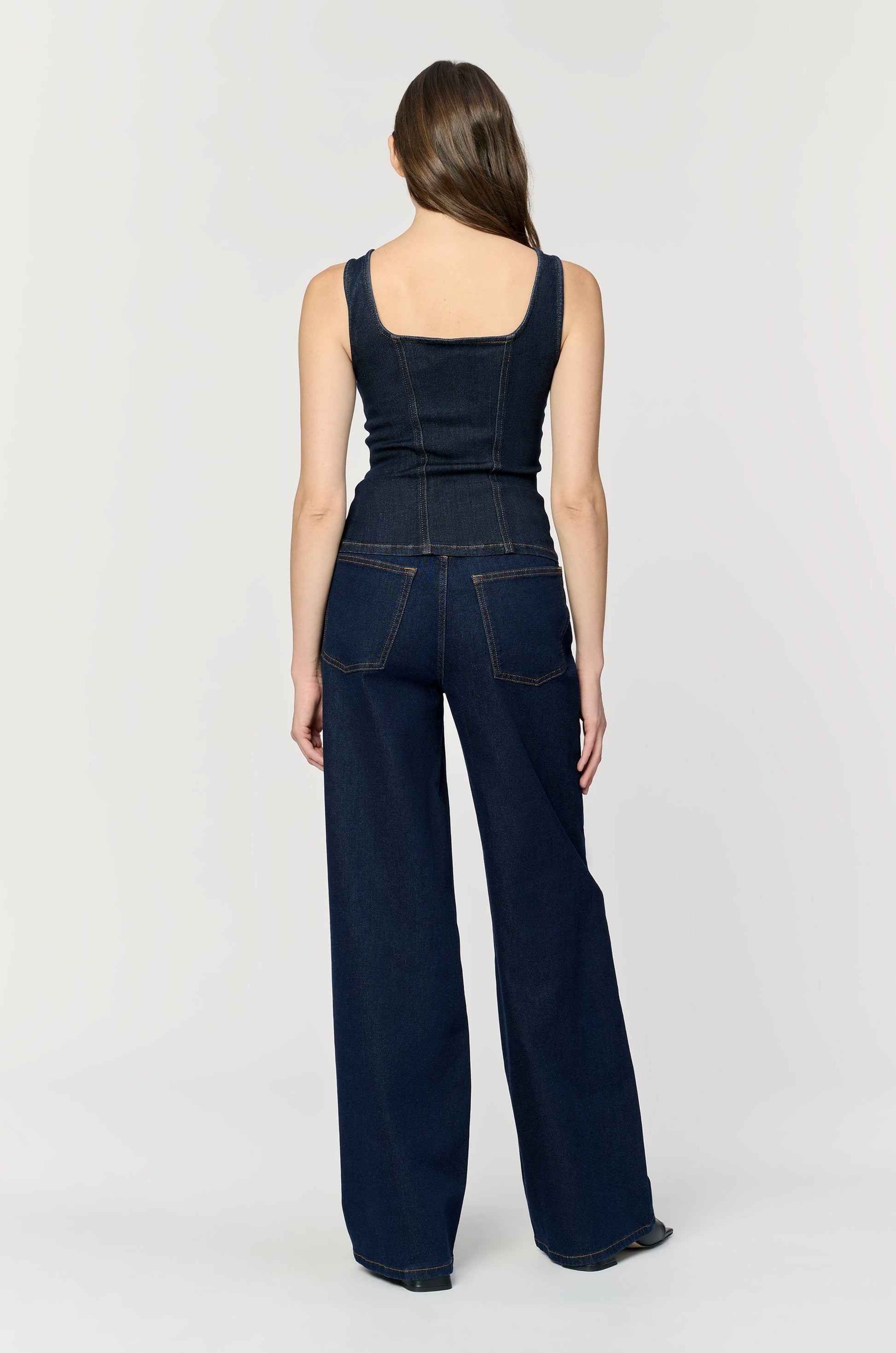 WARP & WEFT Denim NCE Relaxed Wide Leg - Long Gone Rinse