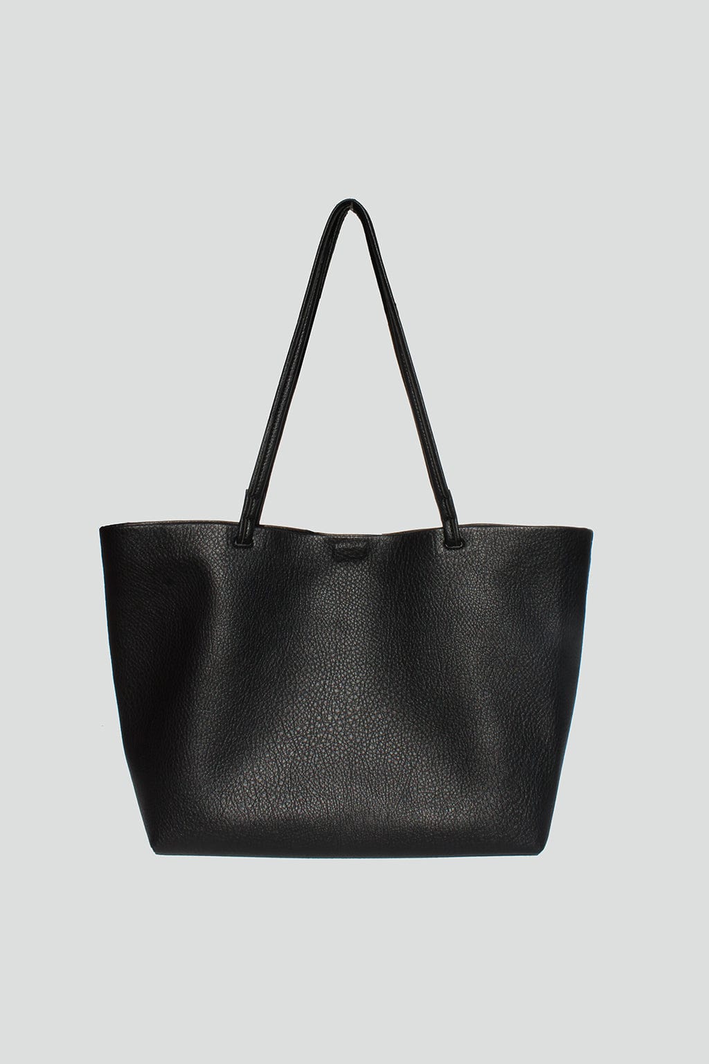 Street Level bags Black Vegan Leather Tote With Pouch