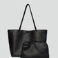 Street Level bags Vegan Leather Tote With Pouch