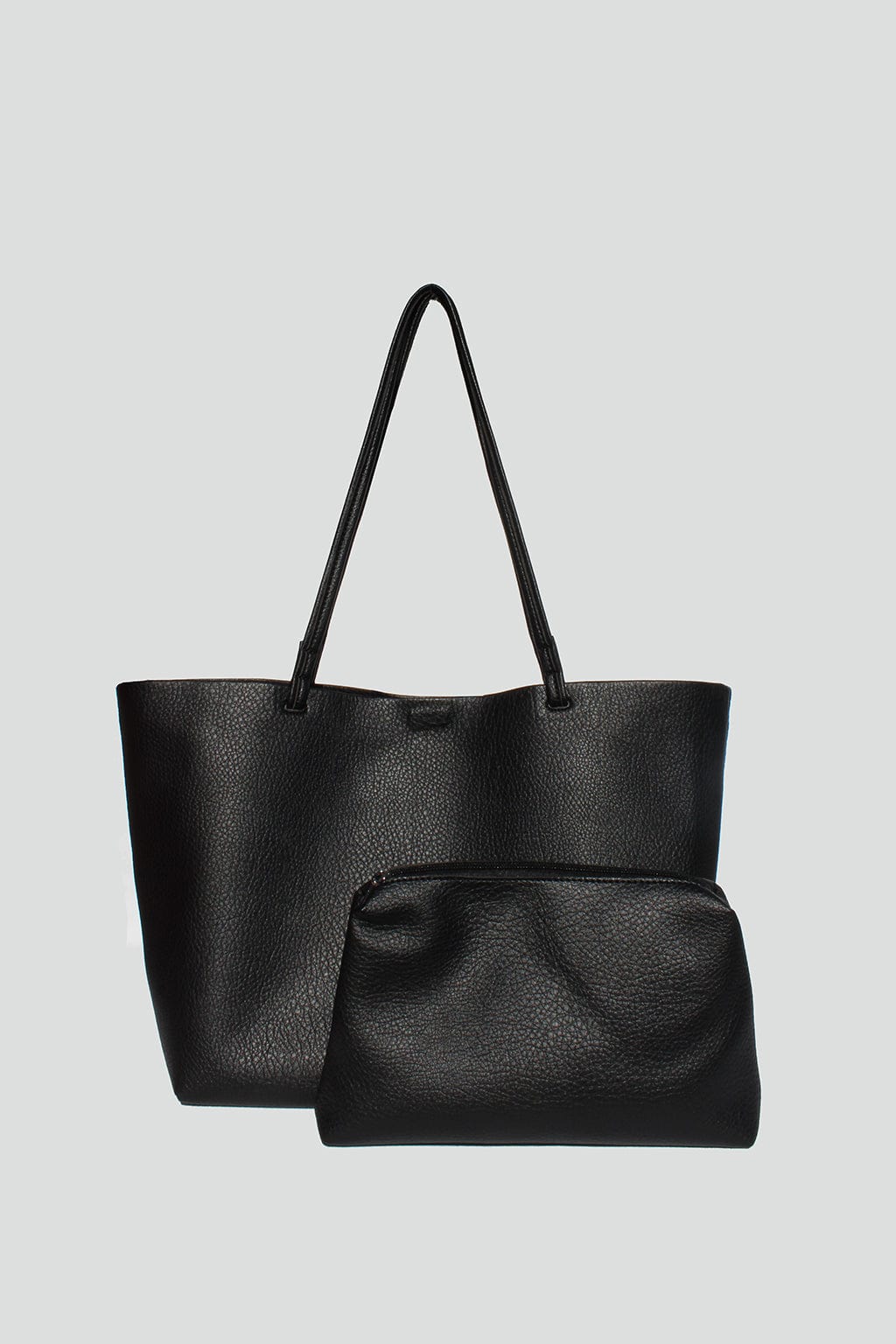 Street Level bags Vegan Leather Tote With Pouch