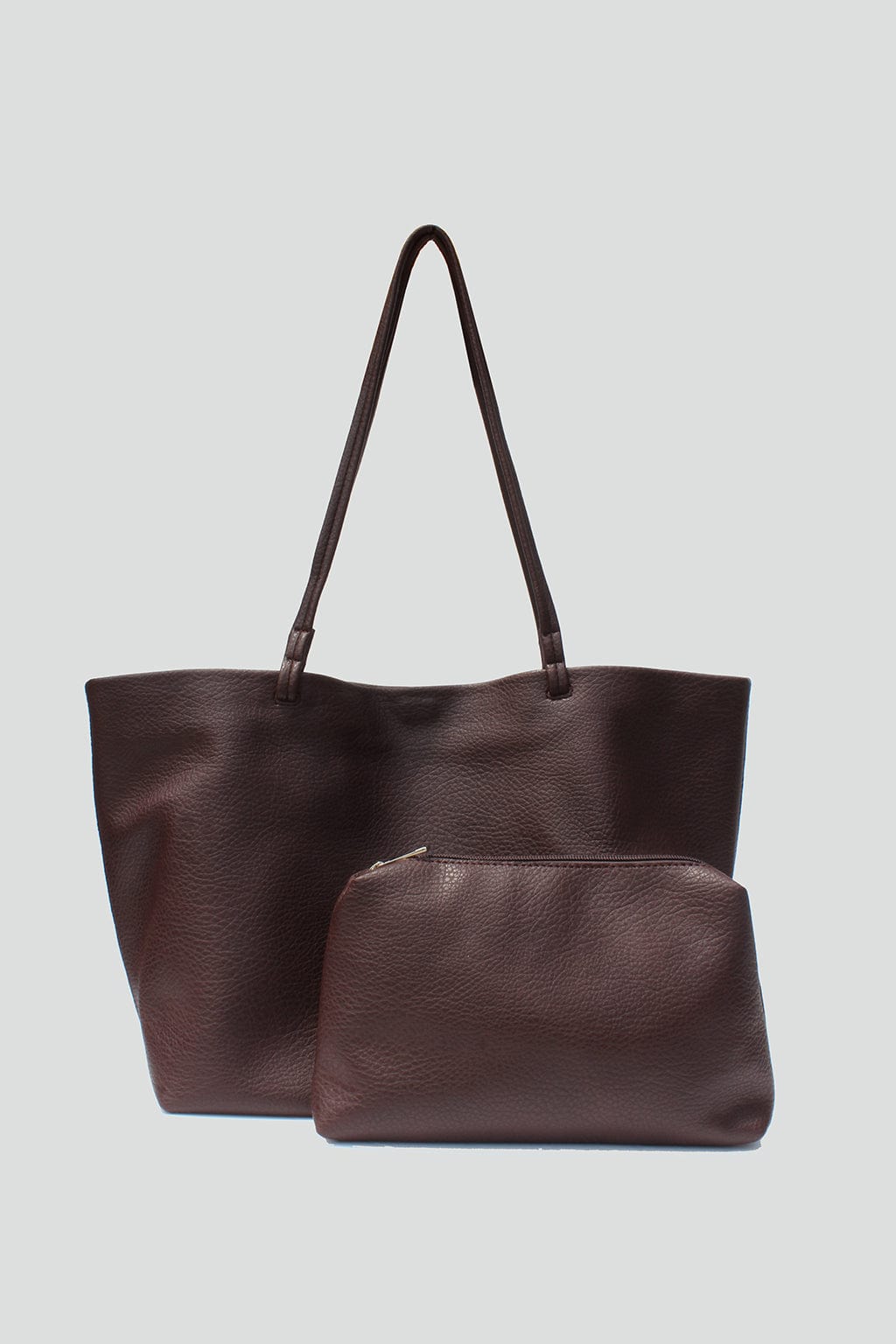 Street Level bags Vegan Leather Tote With Pouch