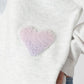 sweaters - LYLA + LUXE - Ajax Eco Sherpa Heart Sweater - PLENTY