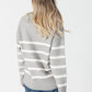 sweaters - LYLA + LUXE - Brooke Striped Collar Pullover - PLENTY