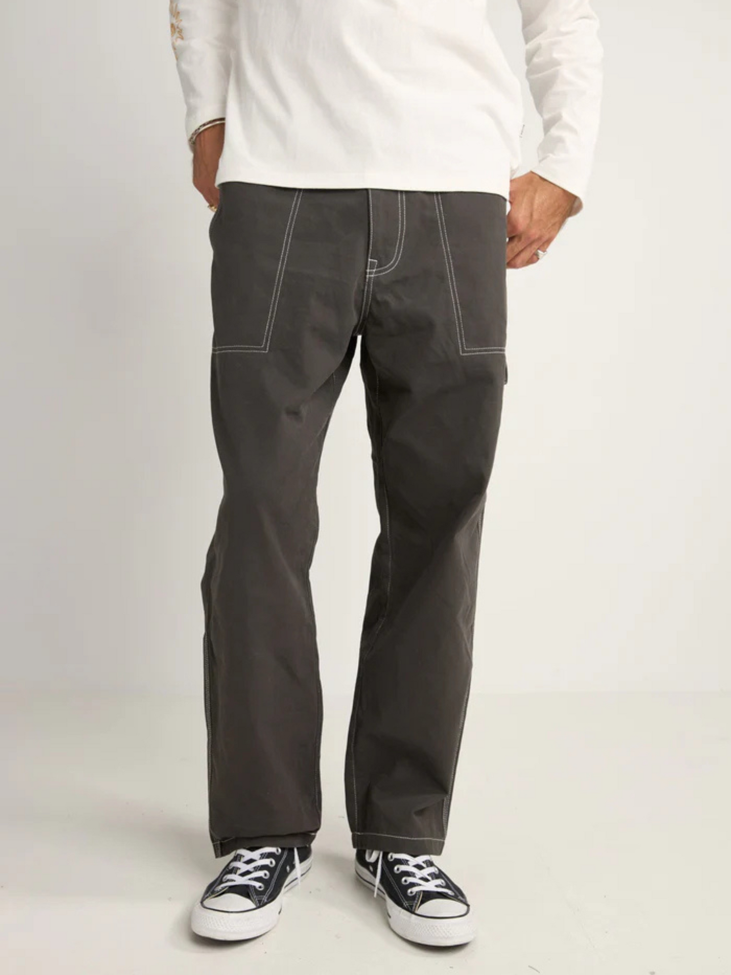 Contrast Stitch Carpenter Pant