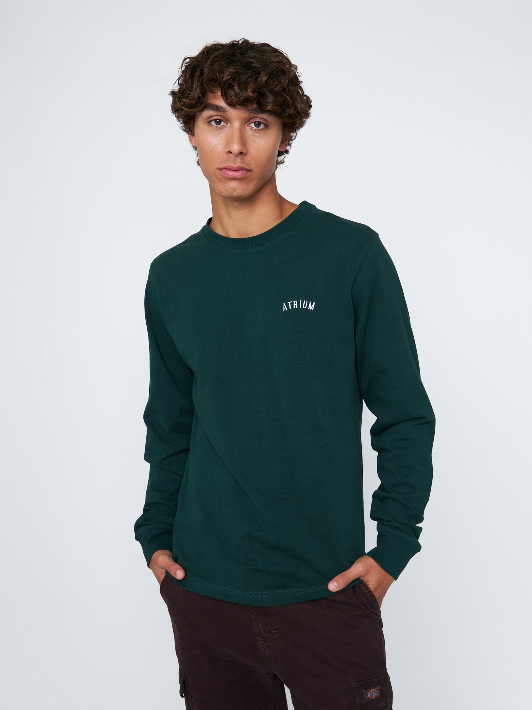 Classic Cotton Jersey Long Sleeve Curve Logo Tee