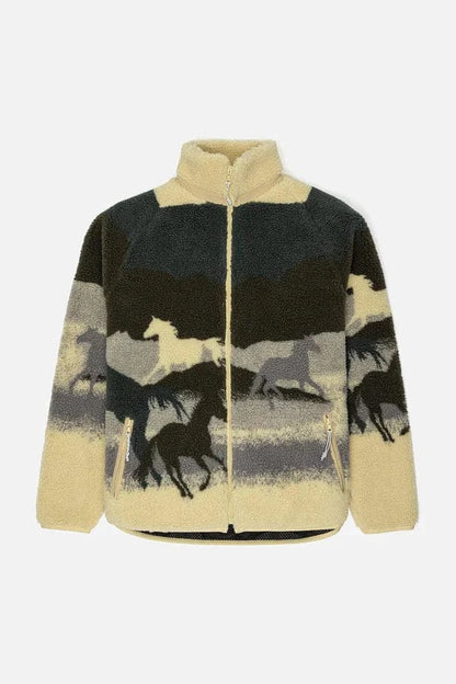 m jackets - KUWALLA - Printed Terry Fleece Jacket - PLENTY