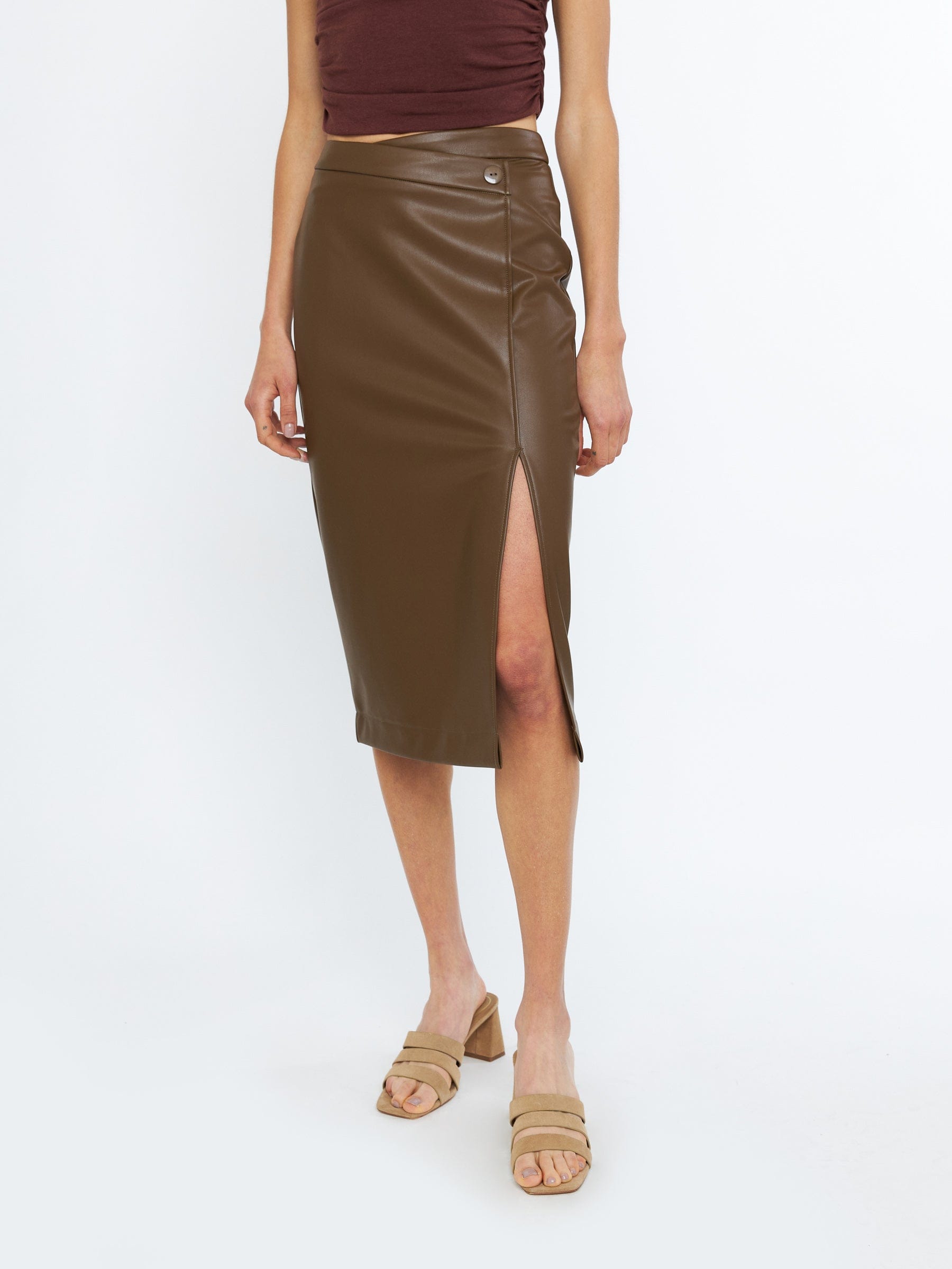 Seluna Wrap Midi Skirt