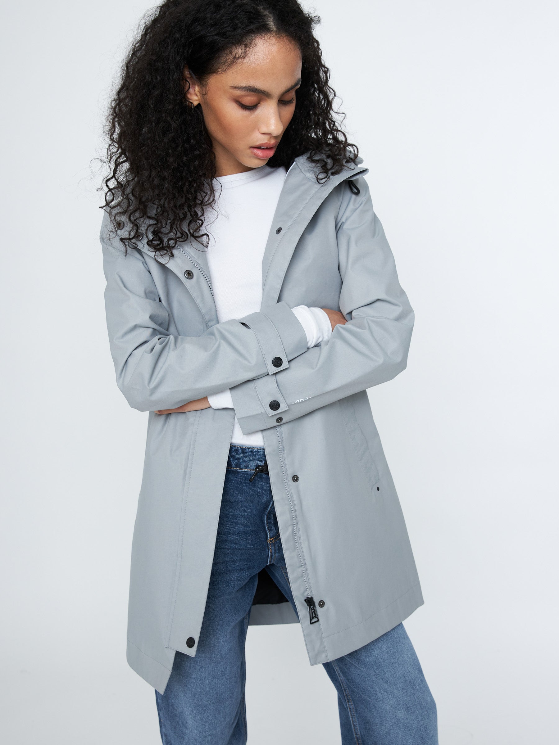 Grey hotsell rain mac