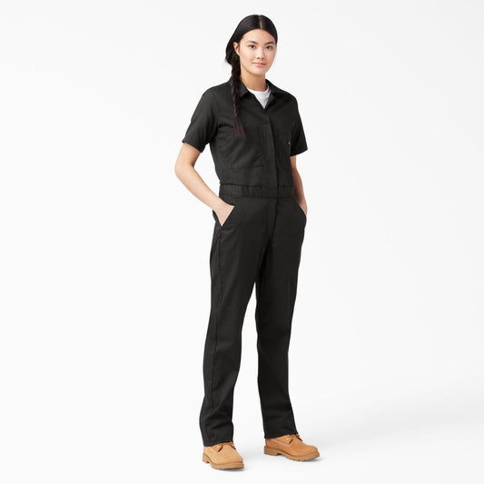 DICKIES DRESSES Black / XS Short Sleeve Flex Coverall