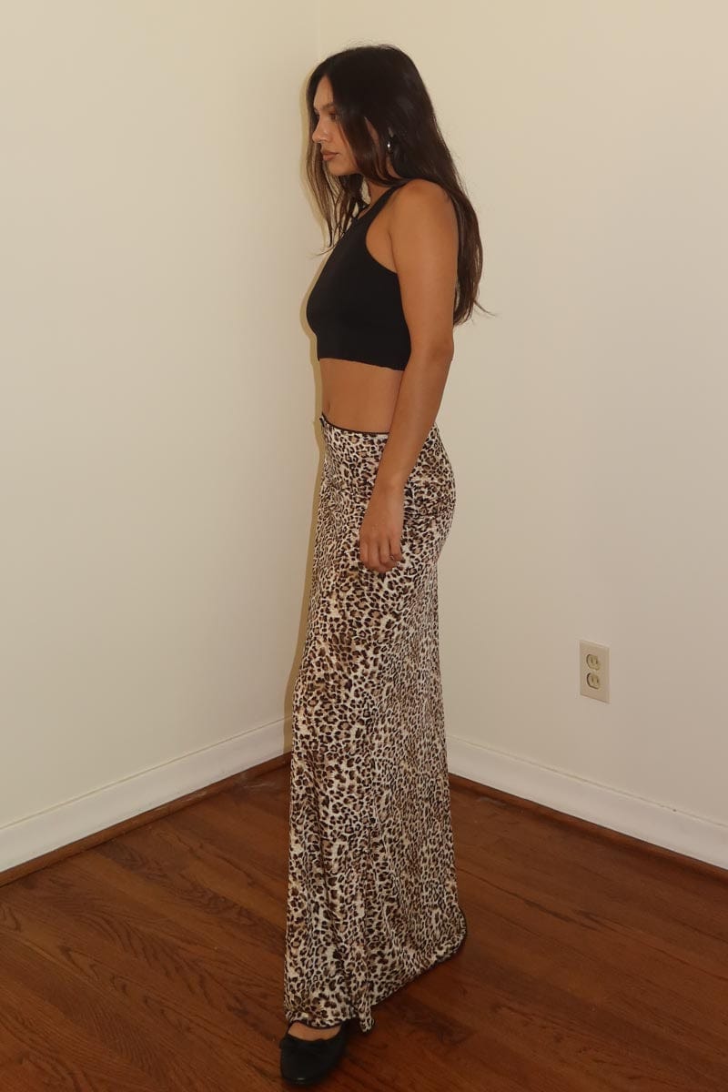 Leopard Maxi Skirt