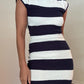 ET CLET DRESSES Stripe Knit Dress