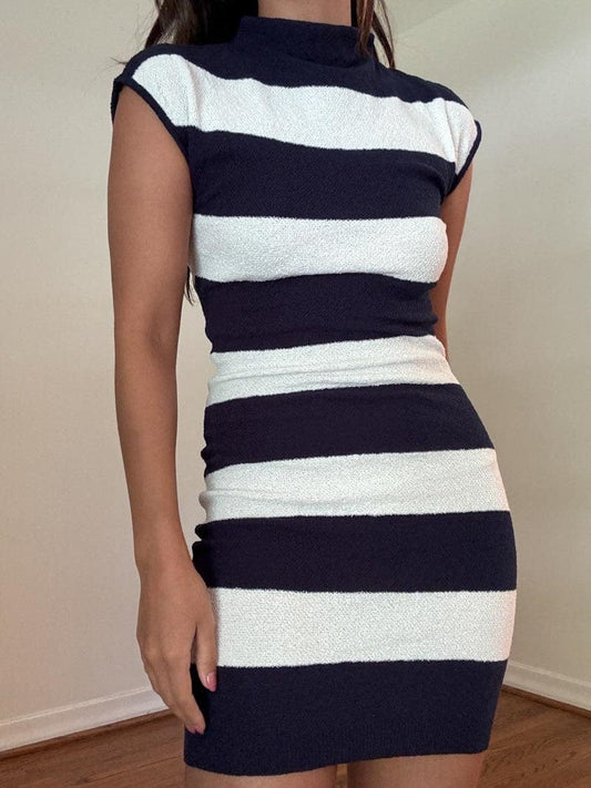 ET CLET DRESSES Stripe Knit Dress