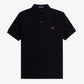 FRED PERRY m tops Black/Whisky Brown / S Plain Shirt