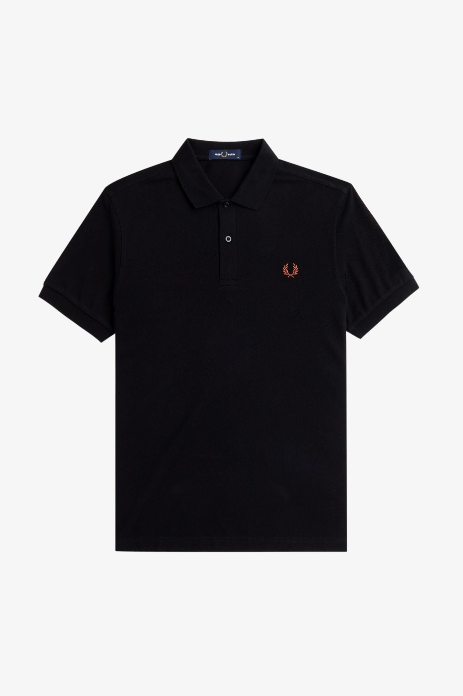 FRED PERRY m tops Black/Whisky Brown / S Plain Shirt