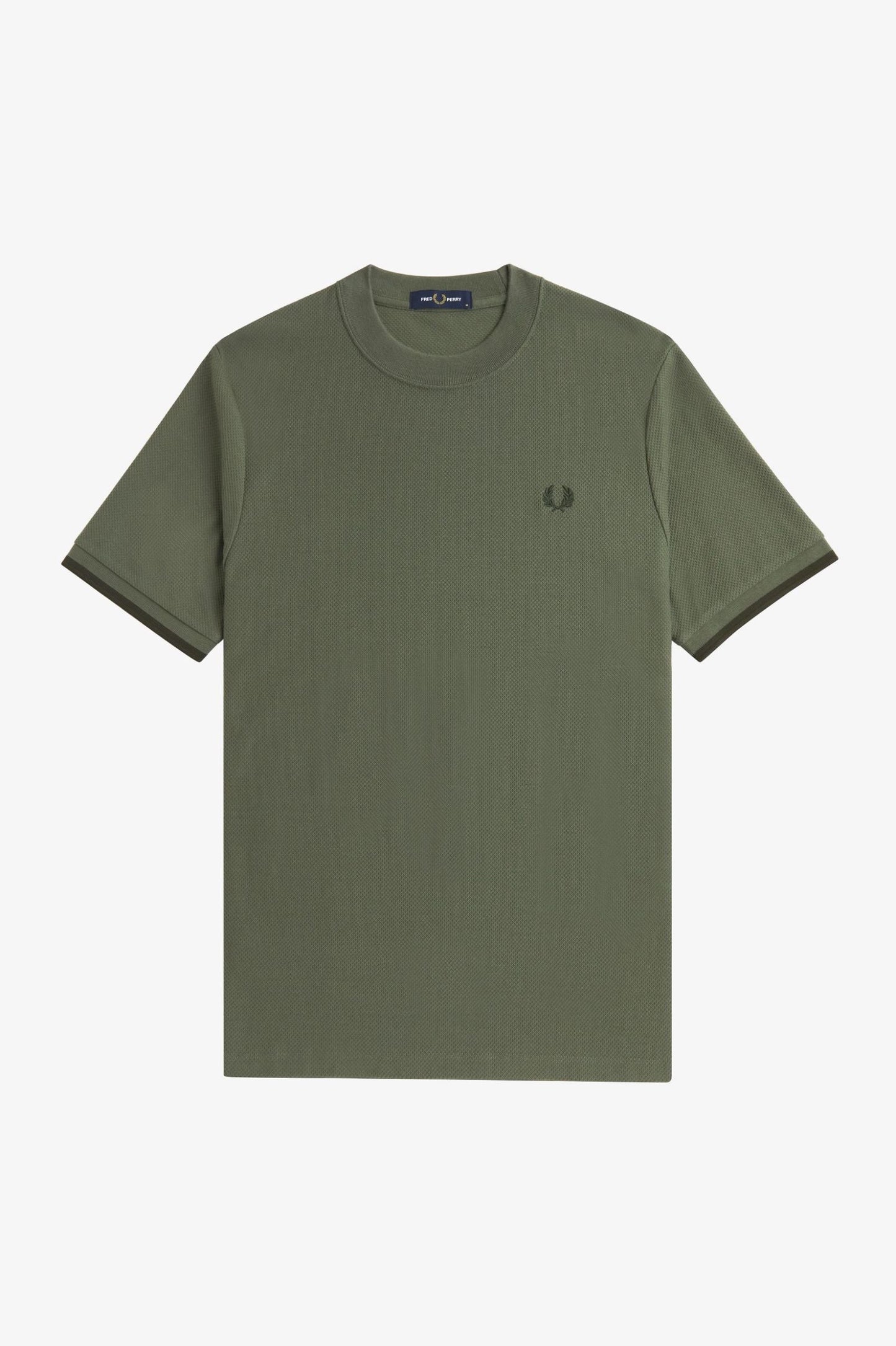 FRED PERRY M TOPS Tipped Cuff Pique Shirt