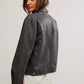 FREE PEOPLE OUTERWEAR Blair Vegan Leather Jacket