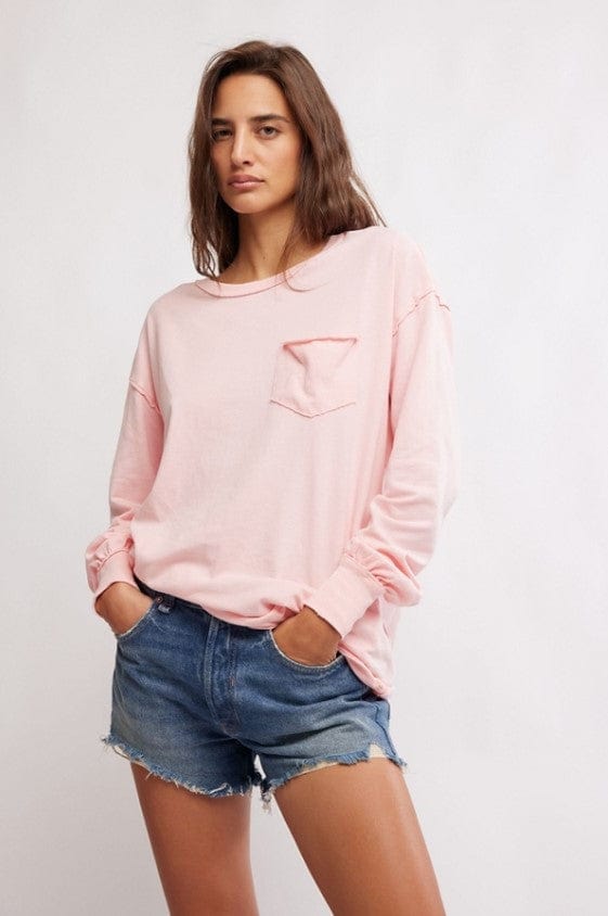 FREE PEOPLE tops Fade Into You Long Sleeve