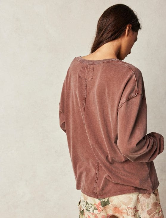 FREE PEOPLE tops Fade Into You Long Sleeve