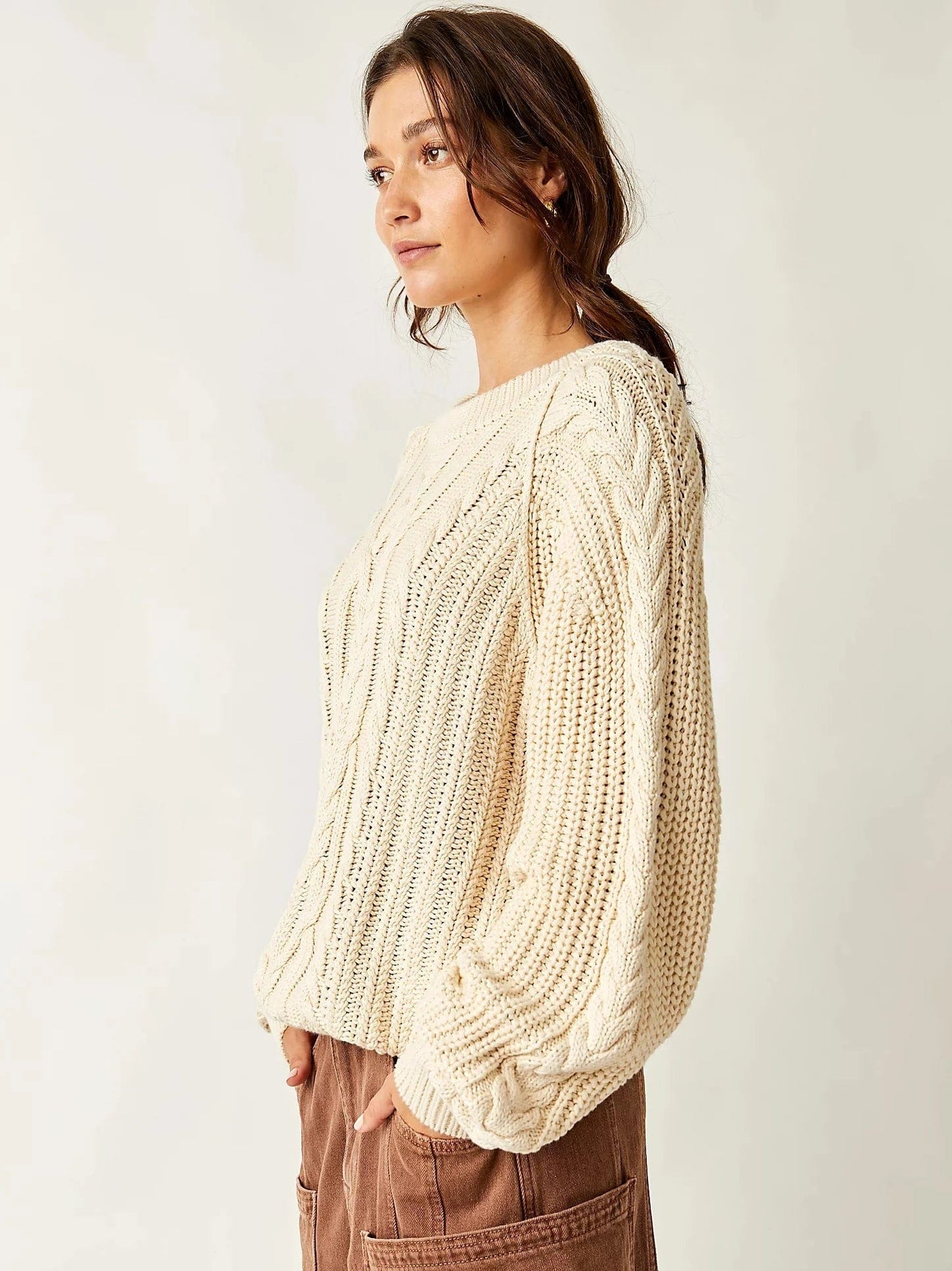 FREE PEOPLE Sweater Frankie Cable Sweater