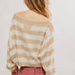 FREE PEOPLE Sweater Into The Blue Stripe Pullover