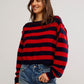 FREE PEOPLE Sweater Into The Blue Stripe Pullover