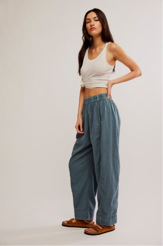 BOTTOMS - FREE PEOPLE - Preppy Poplin Pull On Pant - PLENTY