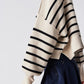 Sweater - FREE PEOPLE - Stripe Easy Street Crop Pullover - PLENTY