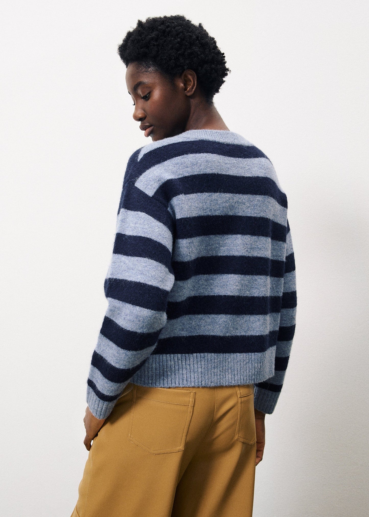 FRNCH Sweater Megane Stripe Cardigan