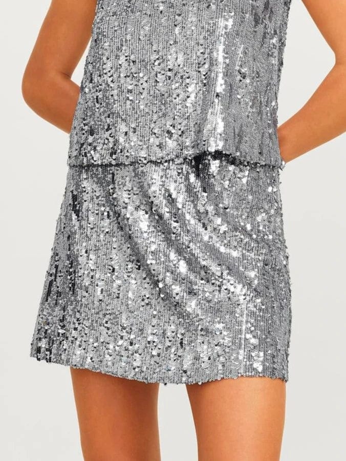 JJXX BOTTOMS Tara Sequin Mini Skirt