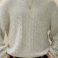 KUWALLA M SWEATERS Basketweave Crew