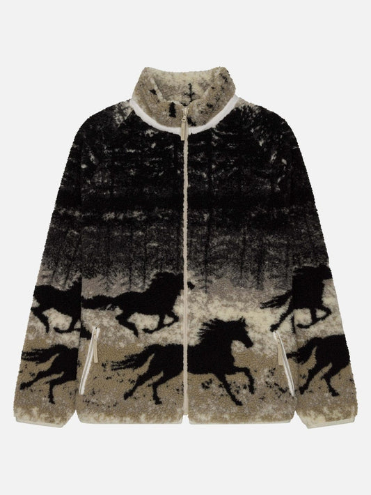 KUWALLA m jackets Wild Horses / S Wild Horses Terry Fleece Jacket