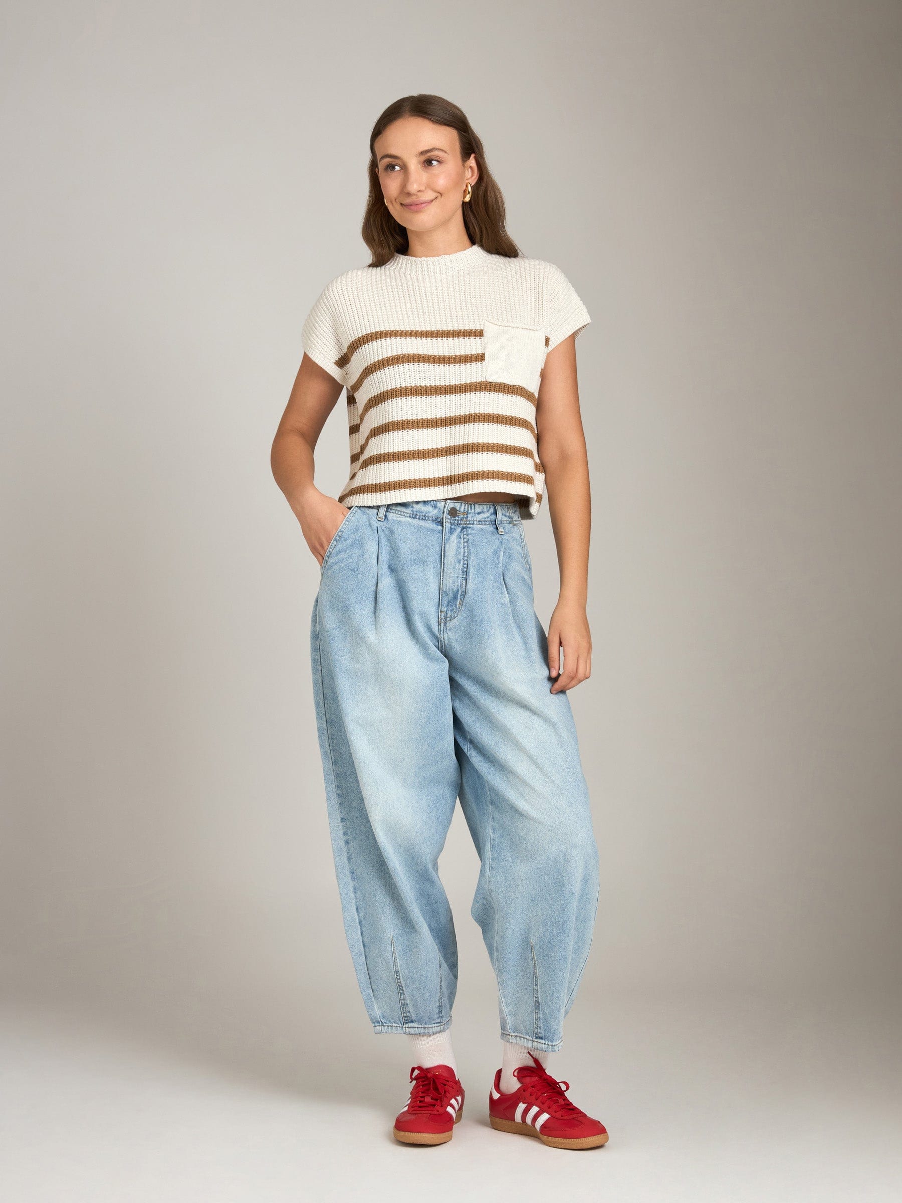 LOVEFINN DENIM Loose Denim Pants