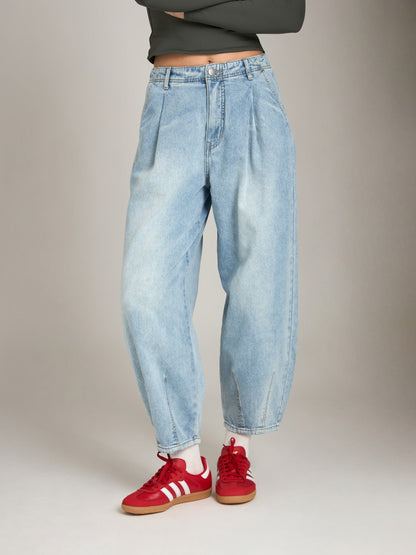 LOVEFINN DENIM Denim / S Loose Denim Pants