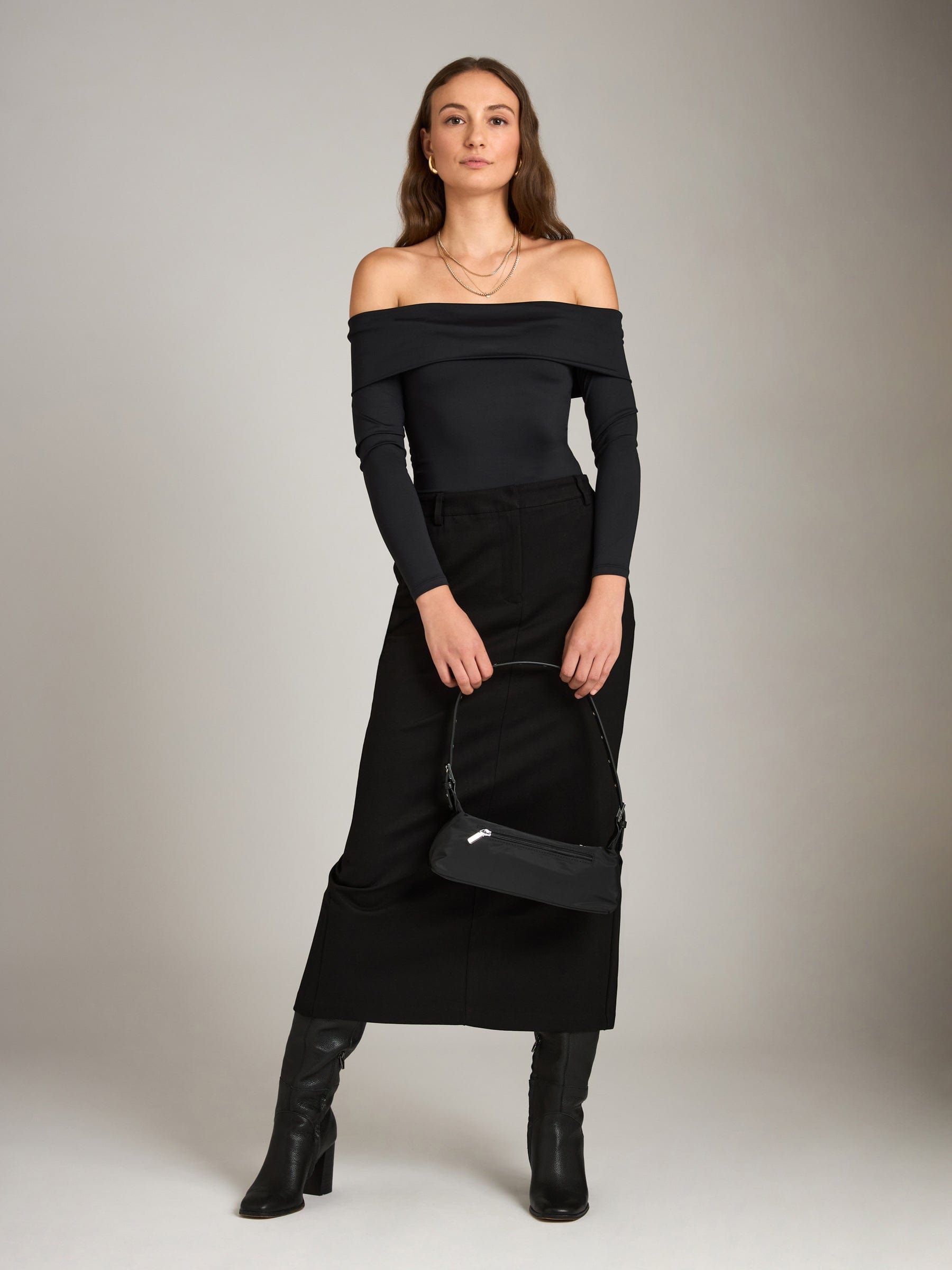 LOVEFINN bottoms Lowi Long Ponte Skirt