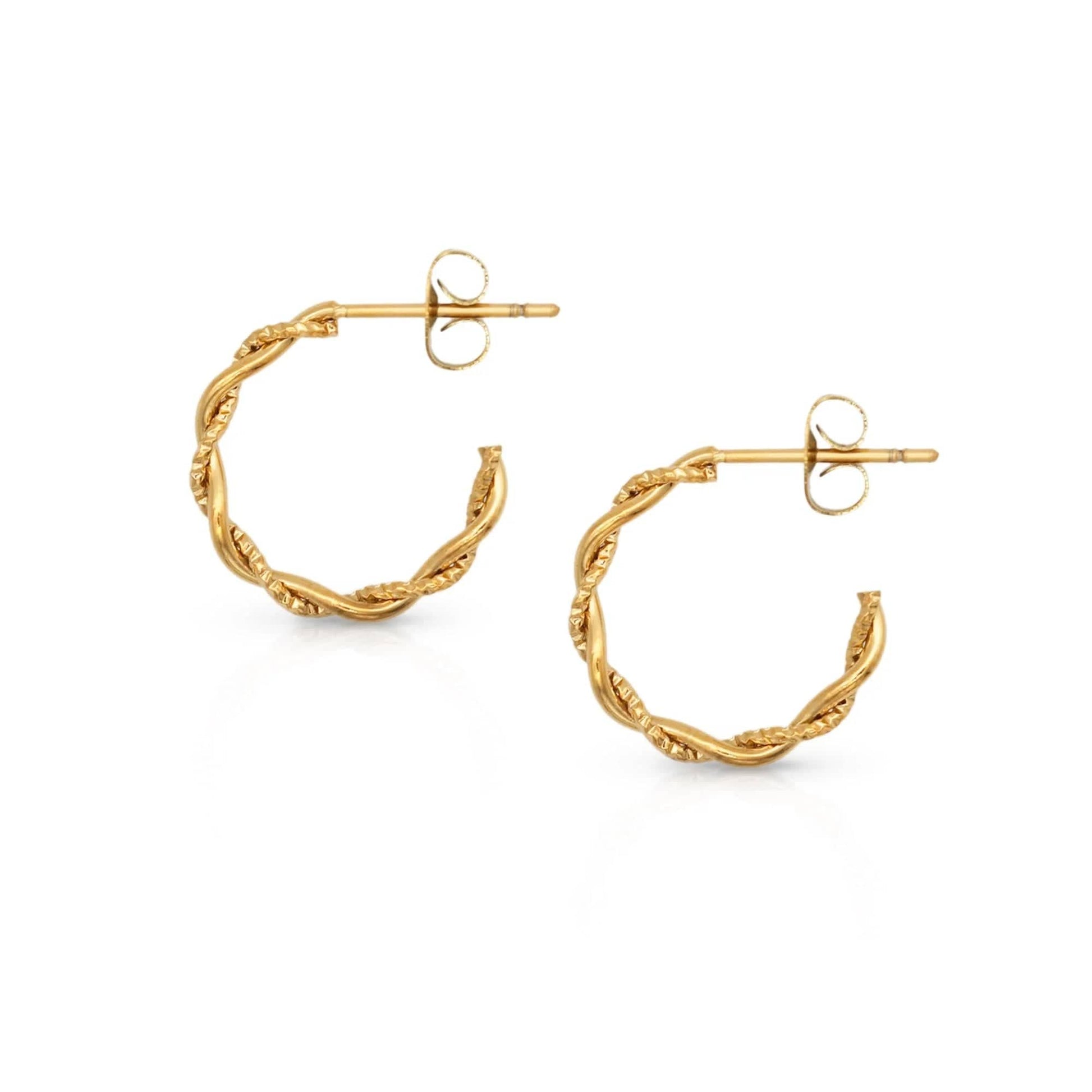 Lover's Tempo ACCESSORIES Gold Josie Hoop Earrings (Waterproof)