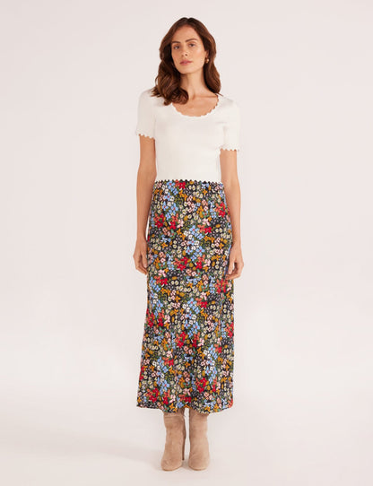 BOTTOMS - Minkpink - Josie Bias Midi Skirt - PLENTY