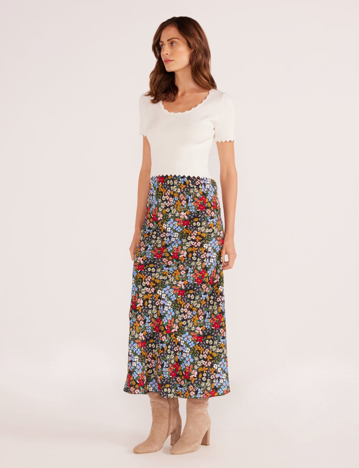 BOTTOMS - Minkpink - Josie Bias Midi Skirt - PLENTY