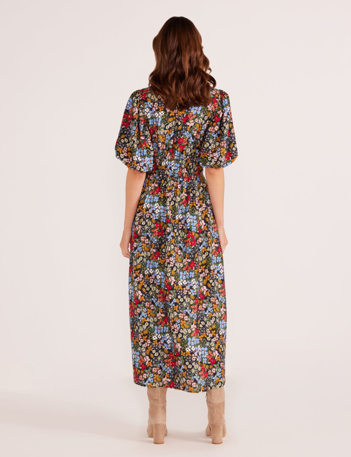 DRESSES - Minkpink - Josie Puff Sleeve Midi Dress - PLENTY