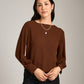 TOPS - Monk & Lou - Alora Scallop Boat Neck Blouse - PLENTY