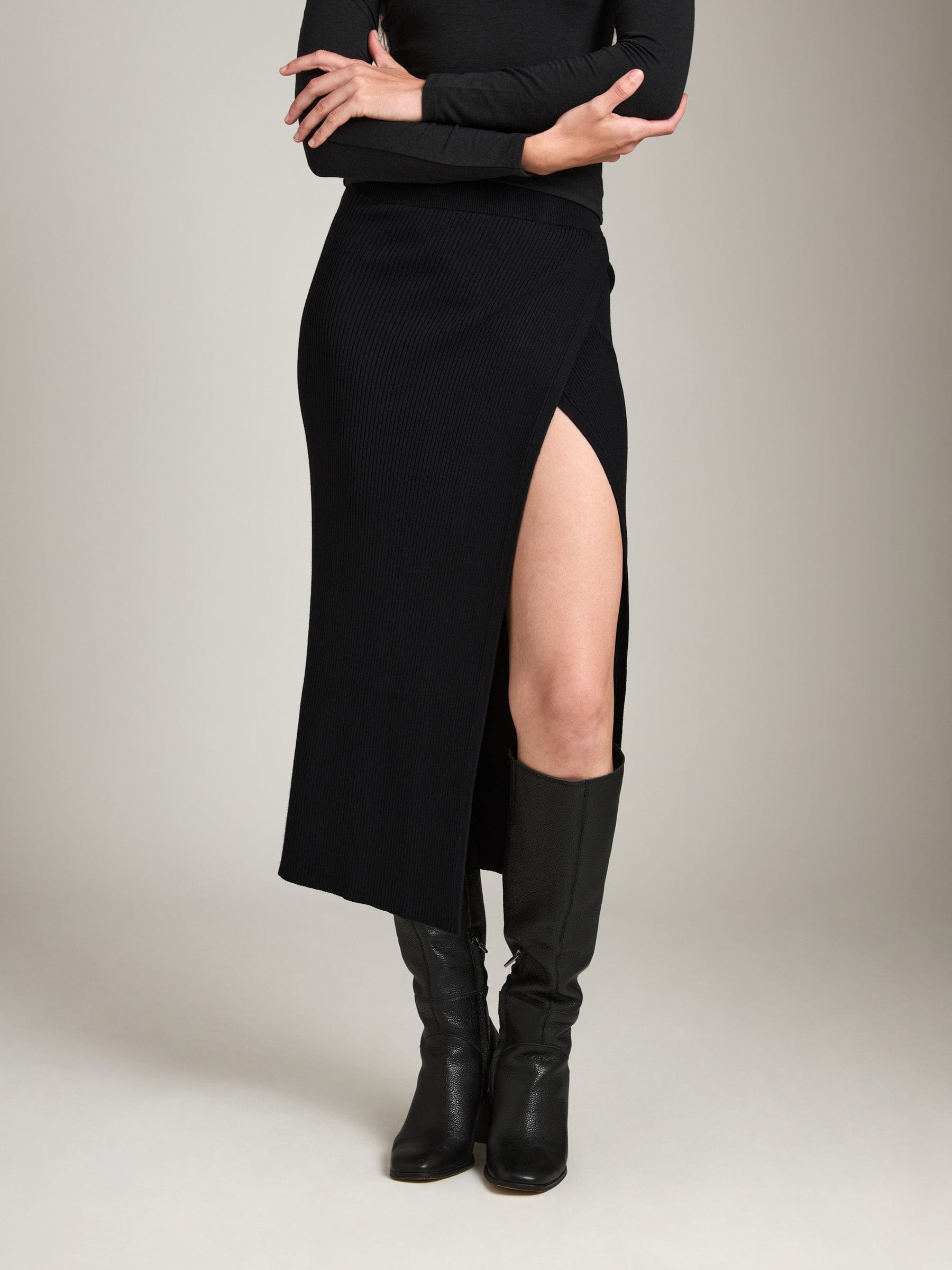 Monk & Lou BOTTOMS Emmy Wrap Maxi Skirt