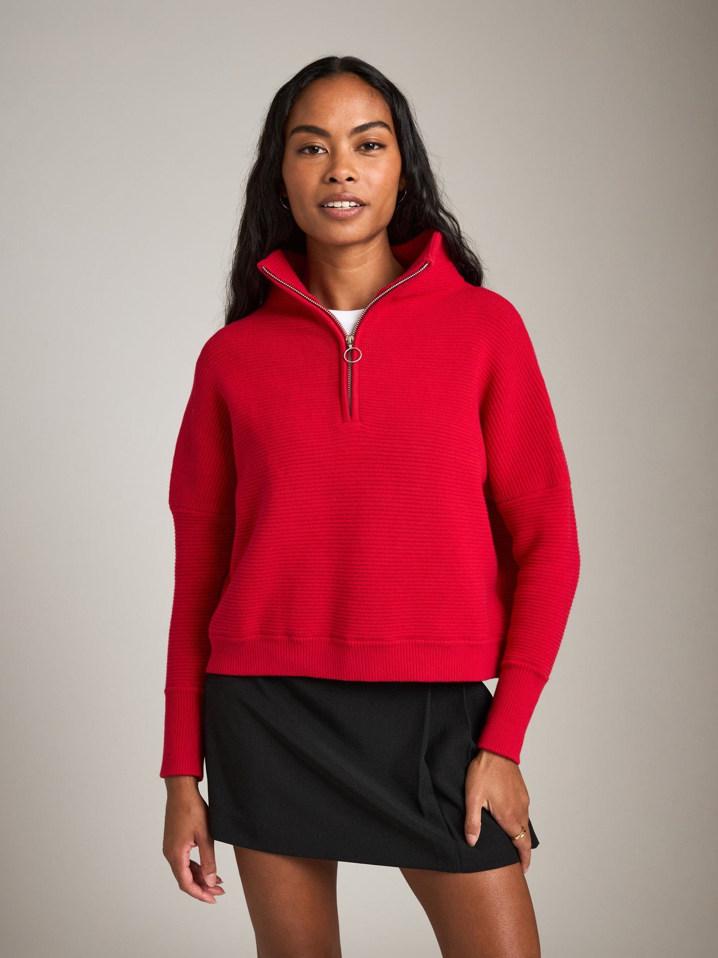 PLENTY Sweater Ottoman Colby Quarter Zip Pullover